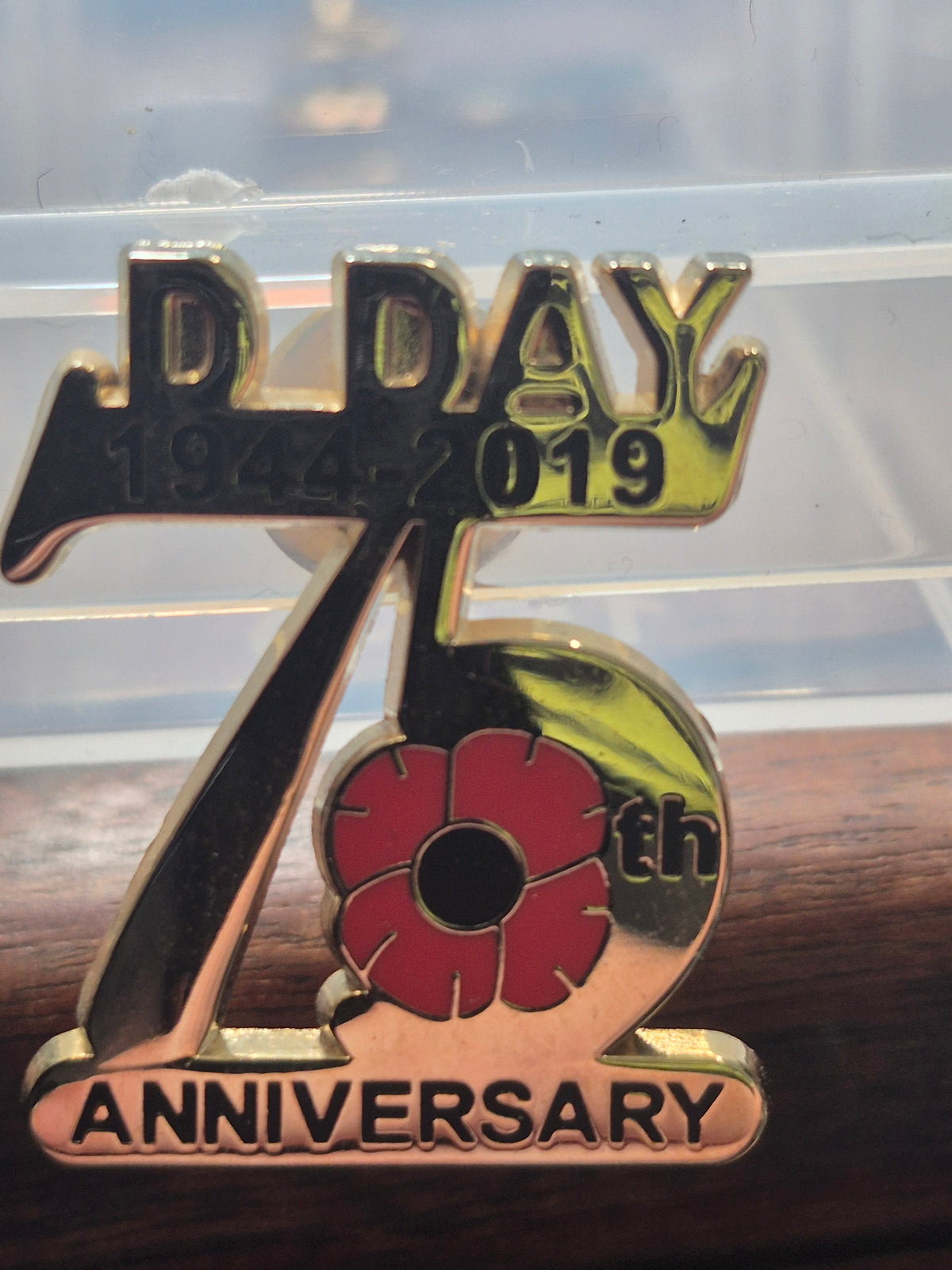 Lapel badge, D Day 1944-2019 75th Anniversary