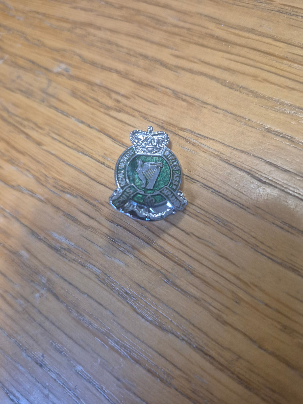 Lapel Badge - The Royal Ulster Rifles Association, Queen's Crown