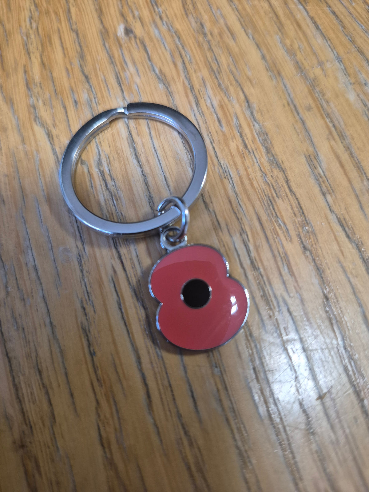 Plain Poppy Keyring