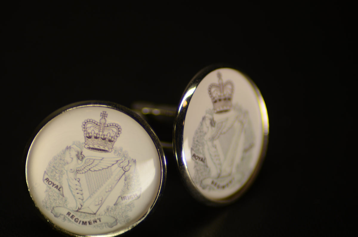 Cufflinks, The Royal Irish Regiment, Queen's Crown