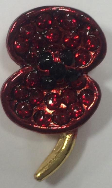 Lapel Badge - Poppy Collection Crystal Lapel Pin