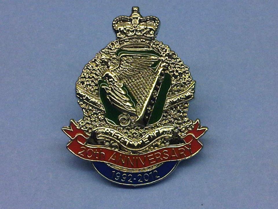 Royal Irish Regiment 20th Anniversary Lapel Badge
