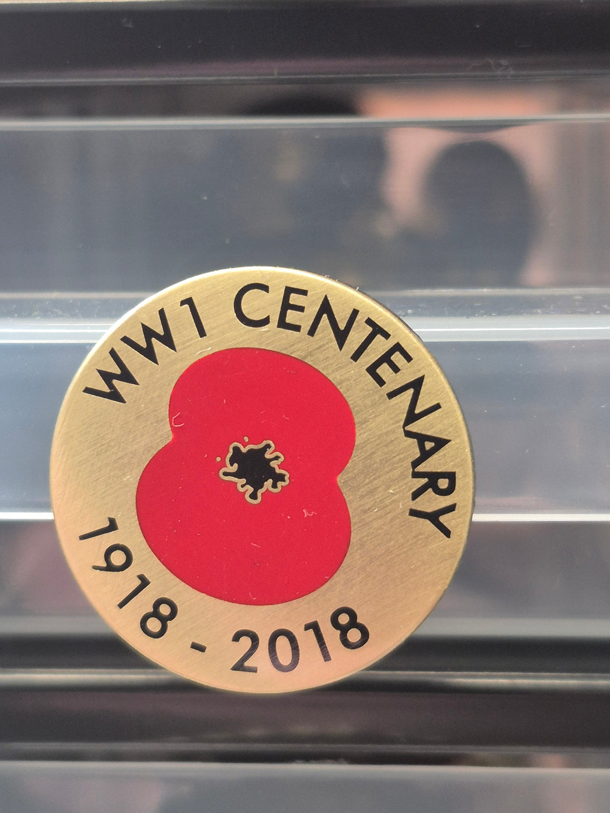 Lapel badge, WWI Centenary 1918-2018