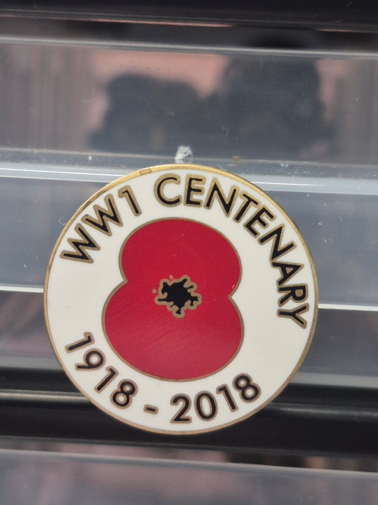 Lapel badge, WWI Centenary 1918-2018