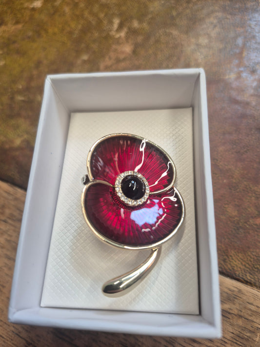 Brooch - Poppy Collection Medium Brooch Gold Tone