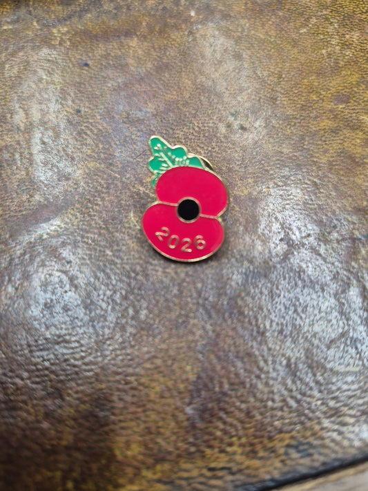 Enamel 2026 Poppy Lapel Badge