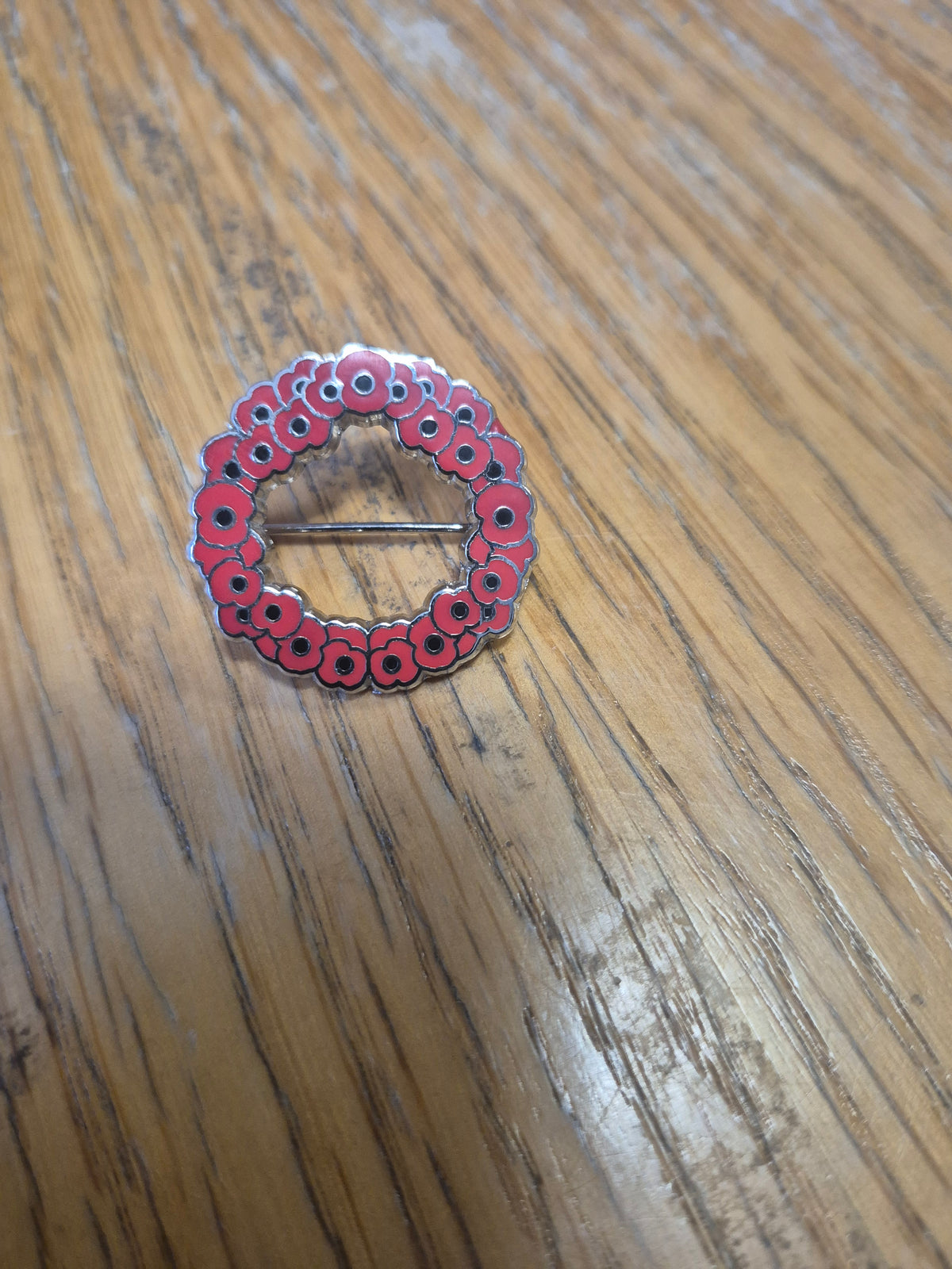 Poppy Wreath Brooch