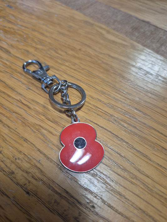 Poppy Keyring With Clip