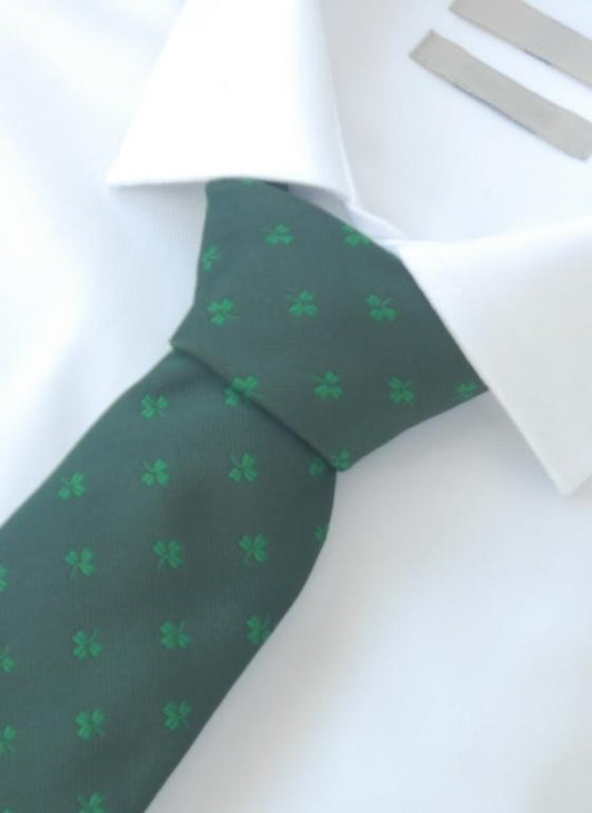 Tie - Green Shamrock - Polyester