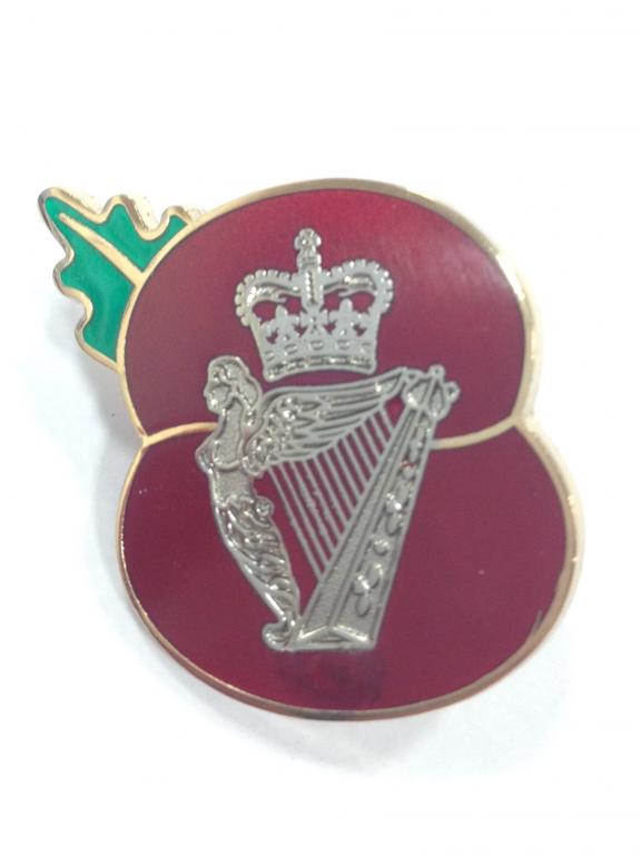 Lapel Badge - Poppy Royal Irish