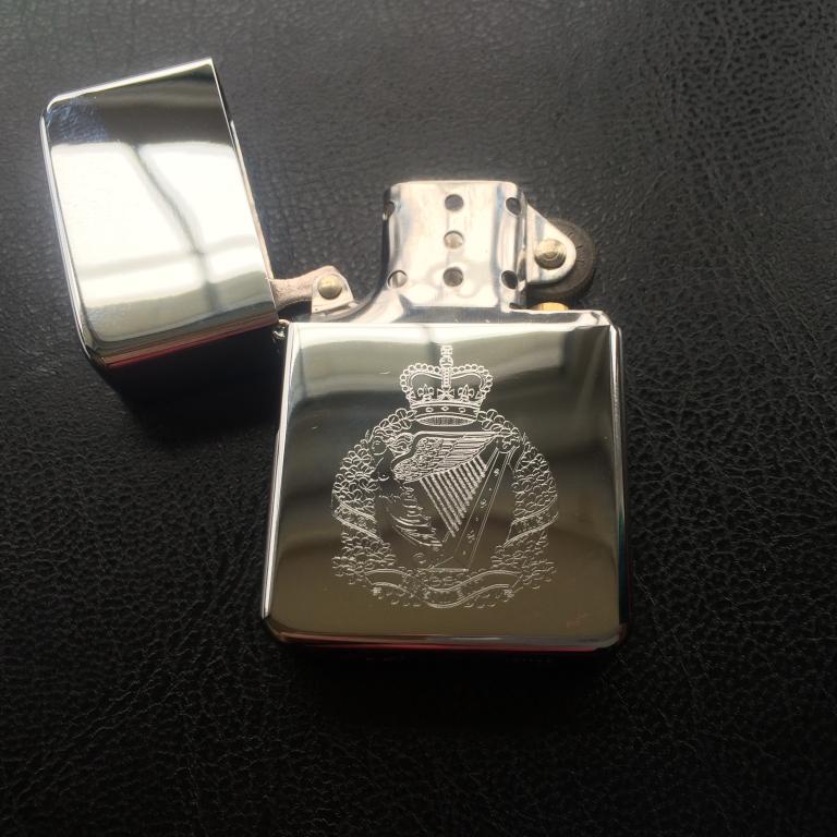 Zippo style wind proof lighter - Royal Irish Regiment