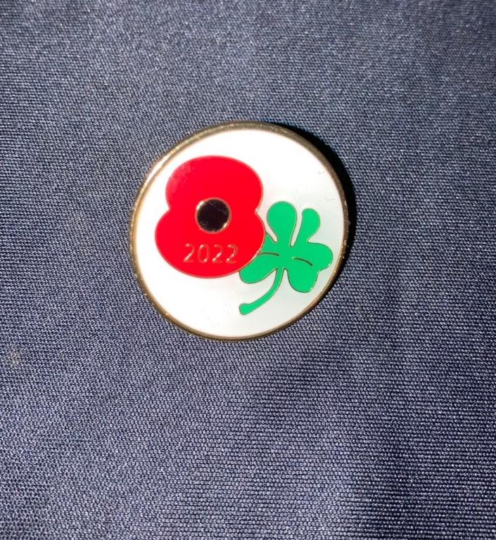 Shamrock Poppy Badge 2022